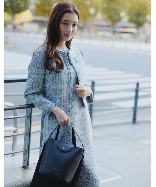 TOCCA / トッカ ショルダーバッグ | PETAL SILHOUETTE LEATHER BAG  レザーバッグ | 詳細1