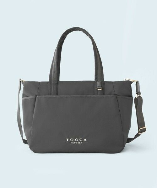 TOCCA / トッカ トートバッグ | 【WEB＆一部店舗限定・環境にやさしい素材】【A4サイズ対応】TRAVERSA MOTHERS TOTE マザーズバッグ（ライトグレー系）