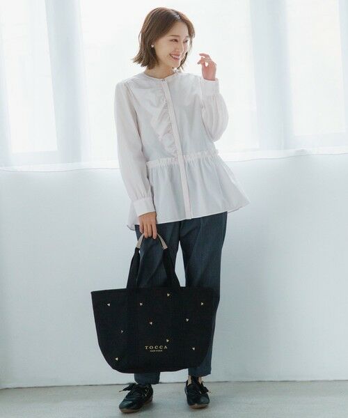 TOCCA / トッカ トートバッグ | 【chayさん着用・WEB＆一部店舗限定】LUCKY SHOWER TRAVELING TOTE トラベルキャンバストート | 詳細1