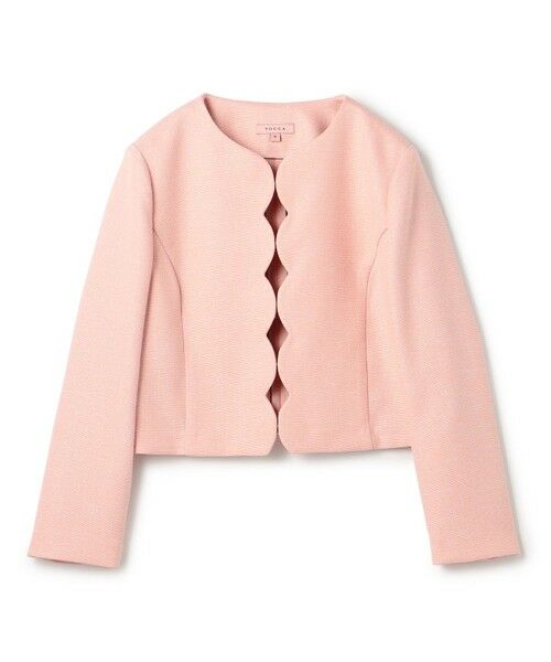 TOCCA / トッカ ノーカラージャケット | CLOVER PROMISE ジャケット(ピンク系)