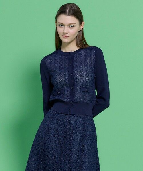 TOCCA / トッカ カーディガン・ボレロ | CRYSTAL LABYRINTH カーディガン（ネイビー系）
