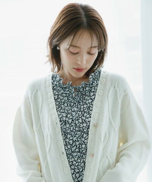 TOCCA / トッカ カーディガン・ボレロ | 【chayさん着用】HEART HUG KNIT カーディガン（アイボリー系）