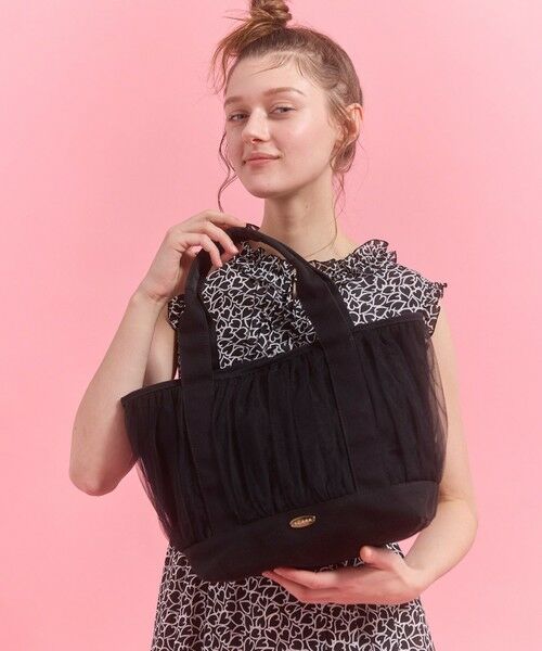 TOCCA / トッカ トートバッグ | GATHER TULLE TOTE キャンバストート | 詳細1