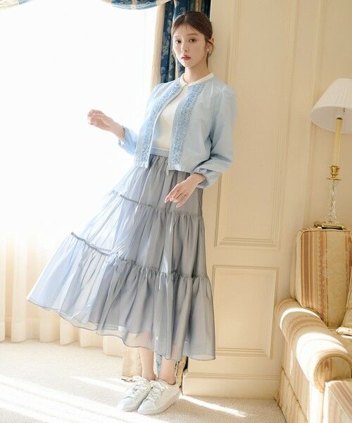 TOCCA / トッカ ノーカラージャケット | 【鈴木ゆうかさん着用】SWEET FRILL JACKET ジャケット | 詳細9