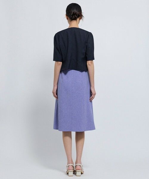 TOCCA / トッカ ノーカラージャケット | 【松木育未さん着用】BRIGHT BREEZE 半袖ショートジャケット | 詳細7