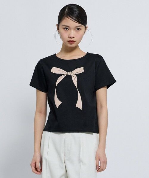TOCCA / トッカ カットソー | SWEET LOVE Tシャツ（ブラック系）