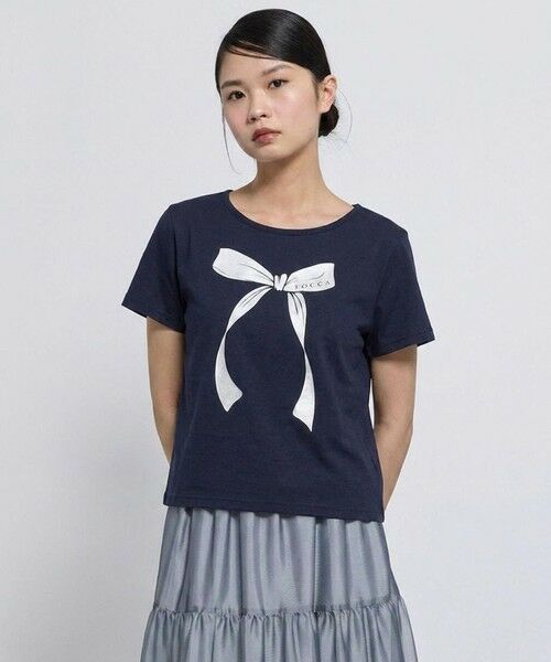 TOCCA / トッカ カットソー | 【鈴木ゆうかさん着用】SWEET LOVE Tシャツ（[新色]ネイビー系）