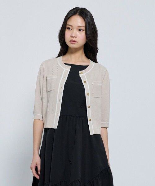 TOCCA / トッカ カーディガン・ボレロ | 【鈴木ゆうかさん着用】HONEYCOMB MESH KNIT カーディガン | 詳細4