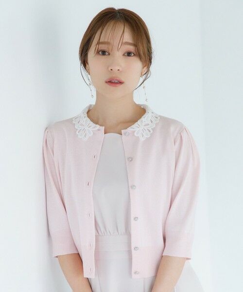 TOCCA / トッカ カーディガン・ボレロ | 【chayさん着用】MOONLIT MUSE SHORTSLEEVE カーディガン（ピンク系）