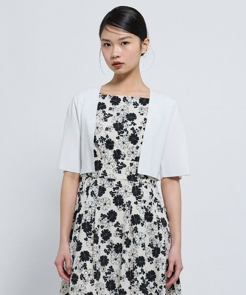 TOCCA / トッカ カーディガン・ボレロ | 【松木育未さん着用】CREPE BOLERO ボレロ（アイボリー系）