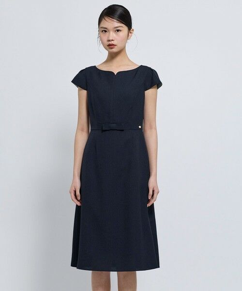 TOCCA / トッカ ロング・マキシ丈ワンピース | 【松木育未さん着用・00サイズあり】BRIGHT BREEZE ドレス（ネイビー系）