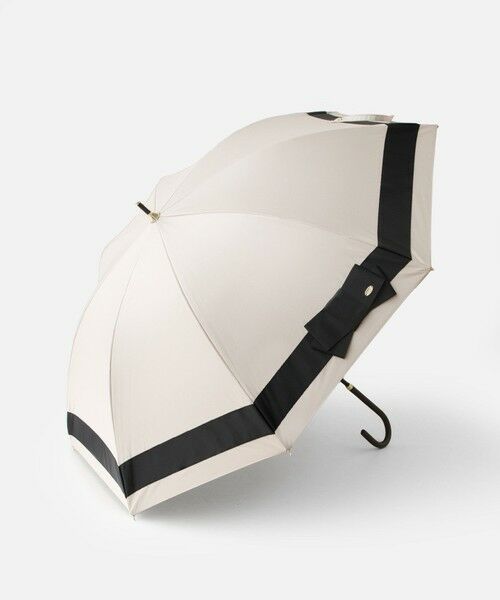 TOCCA / トッカ 傘 | 【晴雨兼用】SIDE RIBBON UMBRELLA 長傘（ベージュ系）