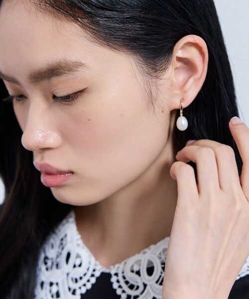 TOCCA / トッカ ネックレス・ペンダント・チョーカー | DROP PEARL HOOP EARRINGS イヤリング | 詳細1