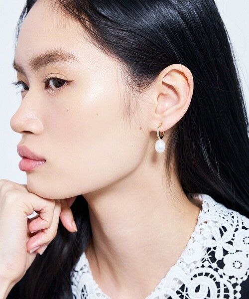 TOCCA / トッカ ネックレス・ペンダント・チョーカー | DROP PEARL HOOP EARRINGS 淡水パールイヤリング【星風まどかさん着用】 | 詳細5