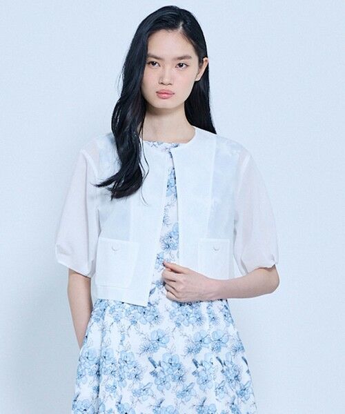 TOCCA / トッカ ノーカラージャケット | 【再入荷!・星風まどかさん着用・新色追加】LUMINOUS VEIL ジャケット | 詳細15