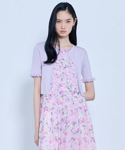 TOCCA / トッカ カーディガン・ボレロ | HALF SLEEVE AJISAI ボレロ（ライラック系）