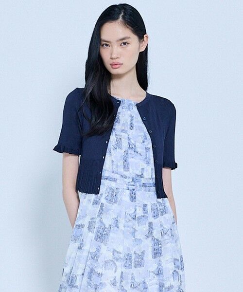 TOCCA / トッカ カーディガン・ボレロ | HALF SLEEVE AJISAI ボレロ（ネイビー系）