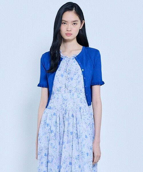 TOCCA / トッカ カーディガン・ボレロ | HALF SLEEVE AJISAI ボレロ（ブルー系）