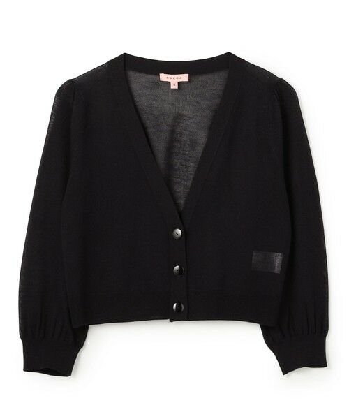TOCCA / トッカ カーディガン・ボレロ | 【星風まどかさん着用】SHEER CARDIGAN カーディガン（ブラック系）