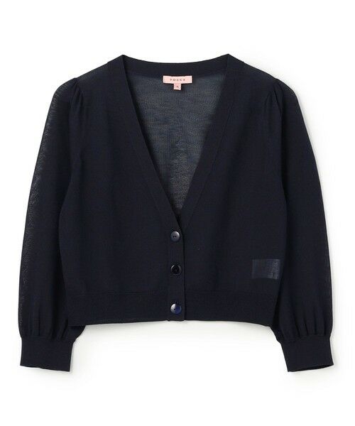 TOCCA / トッカ カーディガン・ボレロ | 【星風まどかさん着用】SHEER CARDIGAN カーディガン（ネイビー系）