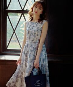 TOCCA / トッカ ロング・マキシ丈ワンピース | 【星風まどかさん着用】SEA BLUE ドレス