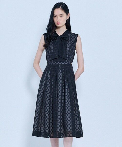 TOCCA / トッカ ロング・マキシ丈ワンピース | SQUARE VEIL DRESS ドレス（ブラック系5）