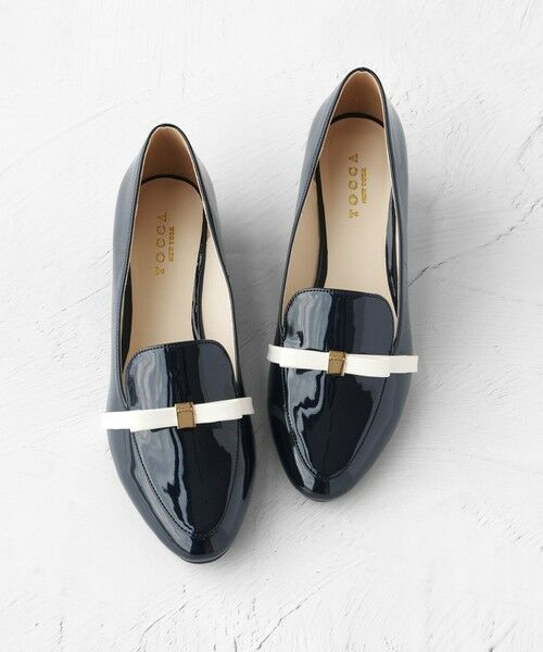 TOCCA / トッカ パンプス | 【晴雨兼用】TINY RIBBON  RAIN ROAFER レインパンプス（ネイビー系）
