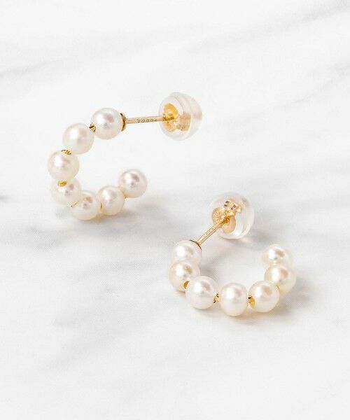 TOCCA / トッカ ネックレス・ペンダント・チョーカー | 【WEB限定】FRILL PEARL PIERCED EARRINGS K10 淡水パール ピアス（ゴールド系）