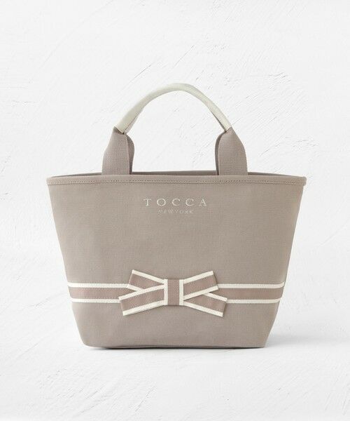 TOCCA / トッカ トートバッグ | BOW BRIDGE CANVAS TOTE トートバッグ【星風まどかさん着用】（ベージュ系）