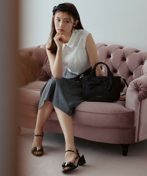 TOCCA / トッカ トートバッグ | RIBBON CUBE NYLON MINI TOTE ミニトートバッグ【古畑星夏さん着用】 | 詳細1