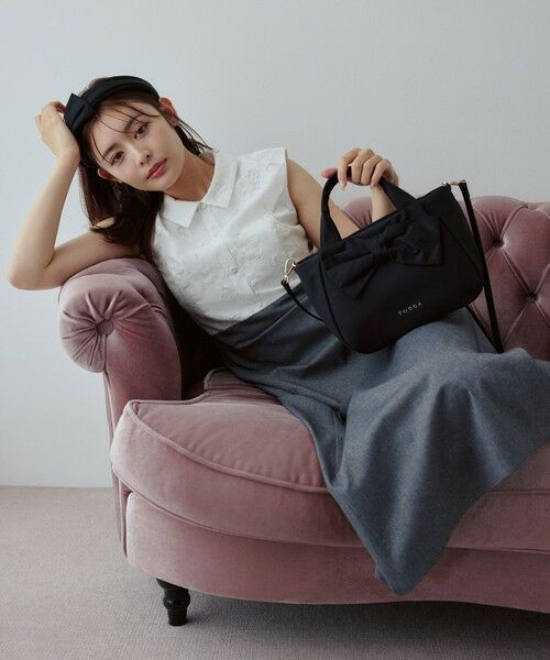 TOCCA / トッカ トートバッグ | RIBBON CUBE NYLON MINI TOTE ミニトートバッグ【古畑星夏さん着用】 | 詳細3