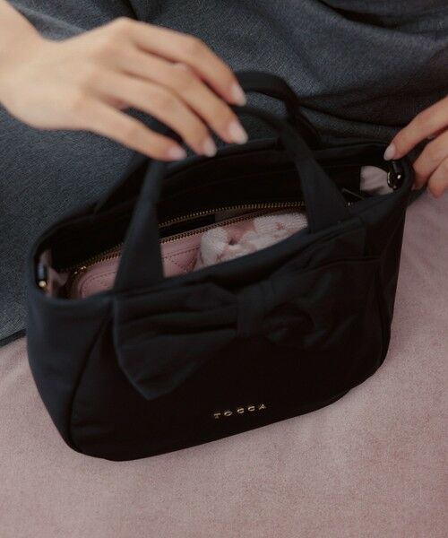 TOCCA / トッカ トートバッグ | RIBBON CUBE NYLON MINI TOTE ミニトートバッグ【古畑星夏さん着用】 | 詳細4