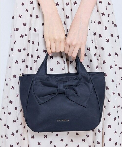 TOCCA / トッカ トートバッグ | RIBBON CUBE NYLON MINI TOTE ミニトートバッグ【古畑星夏さん着用】 | 詳細10
