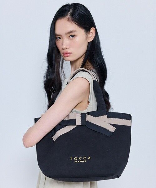TOCCA / トッカ トートバッグ | KNOT IN CONTRAST CANVASTOTE キャンバストートバッグ（ブラック系）
