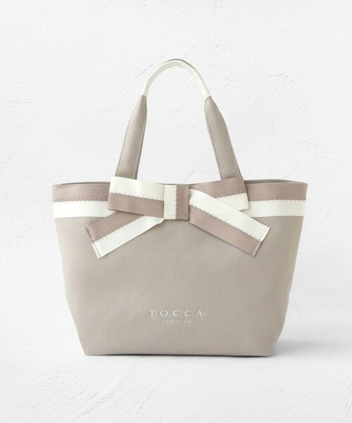 TOCCA / トッカ トートバッグ | KNOT IN CONTRAST CANVASTOTE キャンバストートバッグ（ベージュ系）