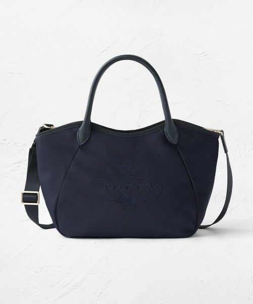 TOCCA / トッカ トートバッグ | TOUCH OF CRESTA NYLON TOTE ナイロントートバッグ【星風まどかさん着用】（ネイビー系）