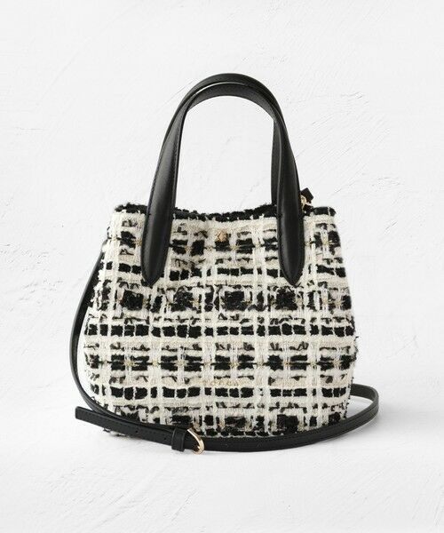 TOCCA / トッカ ハンドバッグ | SUGAR CUBE 2WAY BAG ショルダーバッグ（ホワイトツイード）