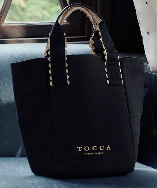 TOCCA / トッカ トートバッグ | WAVES HANDLE TOTE トートバッグ【星風まどかさん着用・WEB＆一部店舗限定】（ブラック系）
