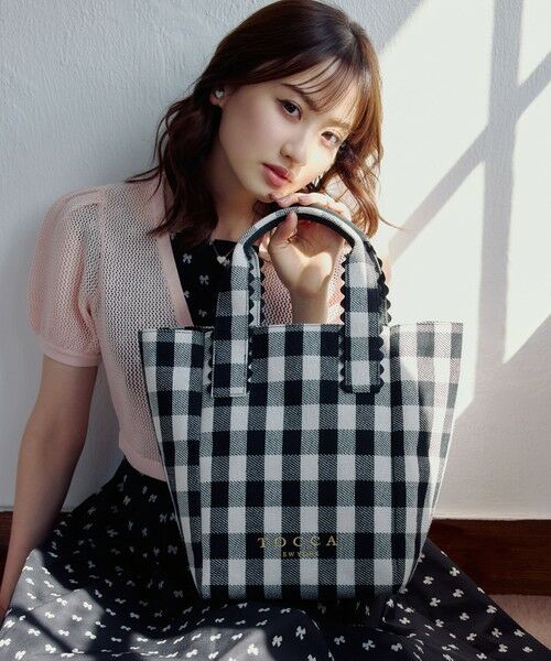 TOCCA / トッカ トートバッグ | WAVES HANDLE TOTE トートバッグ【星風まどかさん着用・WEB＆一部店舗限定】（ブラック系5）