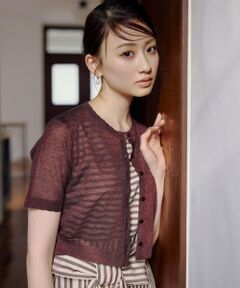 TOCCA / トッカ カーディガン・ボレロ | 【星風まどかさん着用】SHEER JEWEL KNIT シアーニットカーディガン