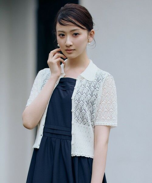 TOCCA / トッカ ニット・セーター | 【星風まどかさん着用】SPIDER LACE KNIT レースニットカーディガン | 詳細3
