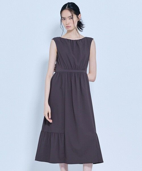 TOCCA / トッカ ロング・マキシ丈ワンピース | BREEZE LINE ドレス(ブラウン系)