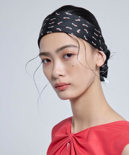 TOCCA / トッカ バンダナ・スカーフ | 【岡崎紗絵さん着用】RIBBON&HIGHHEEL SILK SCARF シルクスカーフ | 詳細5