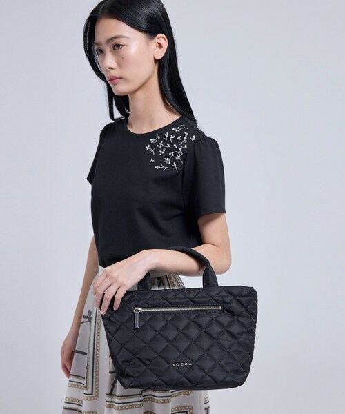 TOCCA / トッカ トートバッグ | TRACE PAVE FASTENER TOTE ナイロンキルトバッグ | 詳細1