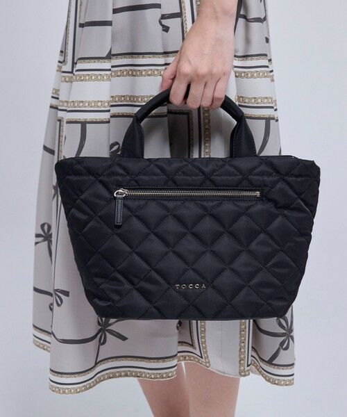 TOCCA / トッカ トートバッグ | TRACE PAVE FASTENER TOTE ナイロンキルトバッグ | 詳細2