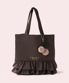 TOCCA / トッカ ショルダーバッグ | SOGNO FUR CHARM TOTE トートバッグ【WEB＆一部店舗限定・A4サイズ対応】