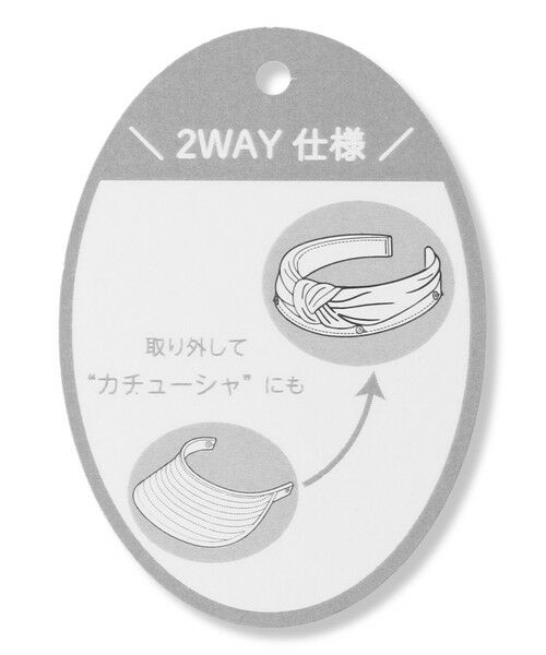 TOCCA / トッカ ハンチング・キャスケット・ベレー帽 | RIBBON KNOT 2WAY SUNVISOR サンバイザー＆カチューシャ | 詳細24