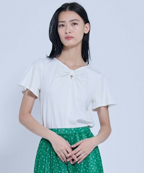 TOCCA / トッカ カットソー | RIBBON BOND Tシャツ（ホワイト系）