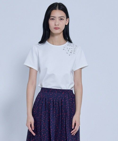 TOCCA / トッカ カットソー | TWINKLE BIJOU Tシャツ（アイボリー系）