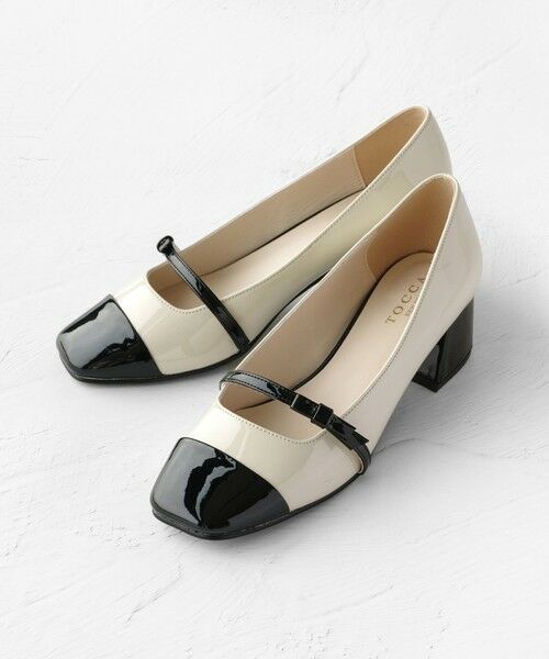 TOCCA / トッカ パンプス | RIBBON CROSSING PUMPS メリージェーン パンプス(アイボリー系)